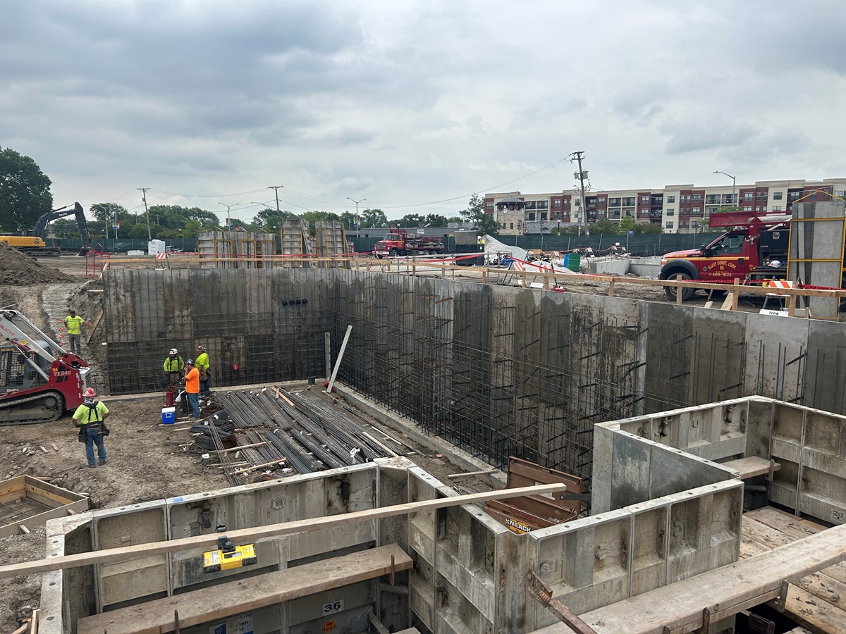 Harmony Square construction on July 9, 2024